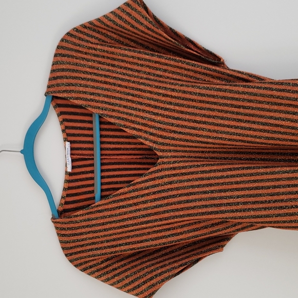 Zara Sparkly Striped Dress - Picture 5 of 8